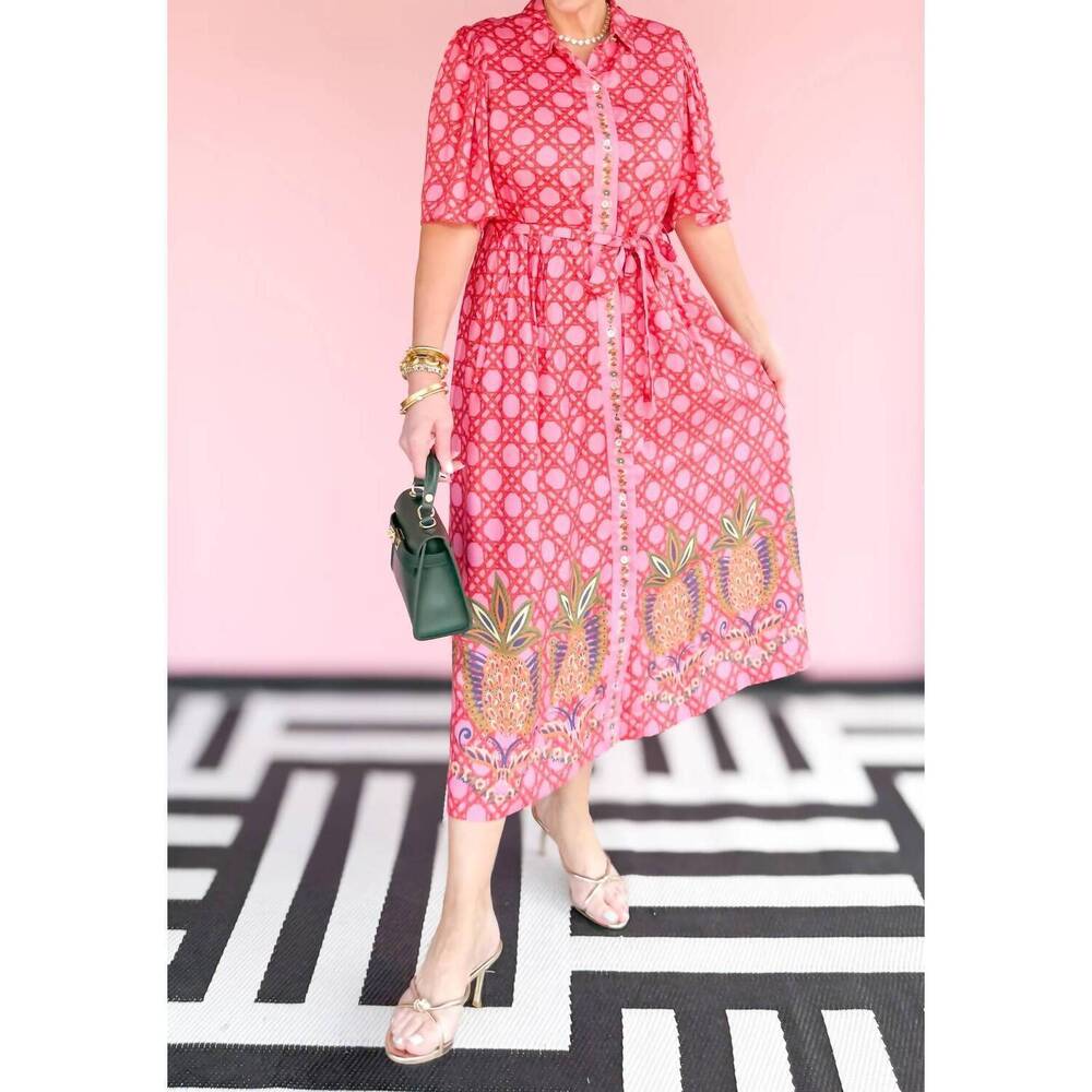 NEW EMILY LOVELOCK melody dress in thrift pink